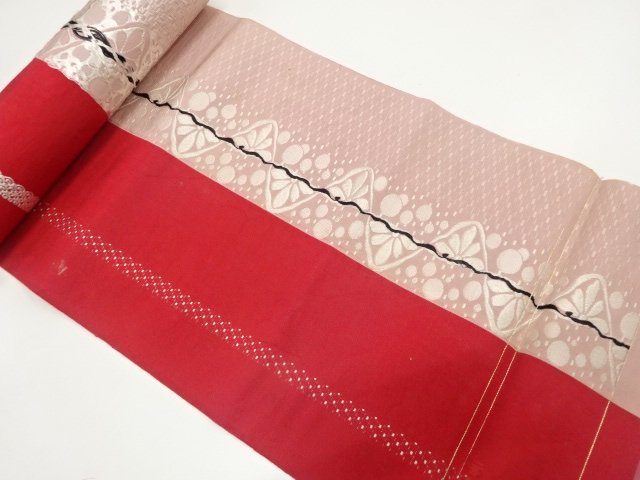 JAPANESE KIMONO / ANTIQUE STRIPES / FLOWERS / POLKA DOTS WOVEN 8-SUN O